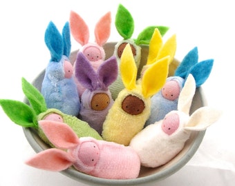 Easter bunny waldorf decor rabbit bunnies easter basket favor