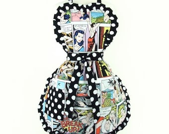 Pinup Comic Strip Apron Free Shipping