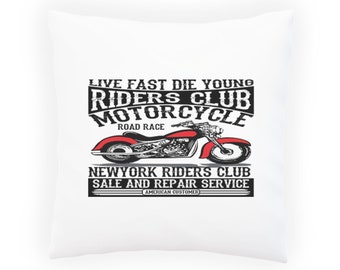 Riders Club American Motorcycle Pillow Cushion Cover aa171p