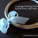 22 gauge Sterling Silver Wire, Round, Half HARD, solid .925 sterling silver, precious metal