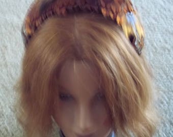 VINTAGE PHEASANT FEATHER hat....60's