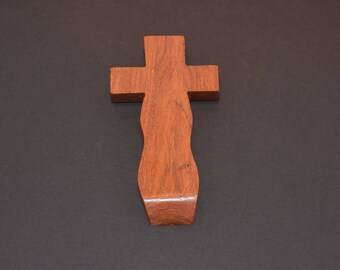 Unique Wood Cross; Christian; Cross Wall Decor; Wall Cross; Mesquite; Wedding Gift; Sympathy Gift; Free Ground Shipping USA; cc15-3062017