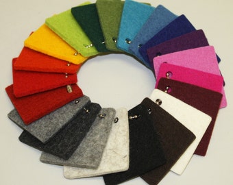 3mm Virgin Merino Wool Felt Samples