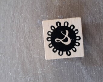 Wooden scrapbooking stamps