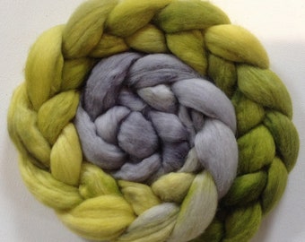 Hand Dyed gradient roving 3.25ozs Baby Alpaca Ready to ship
