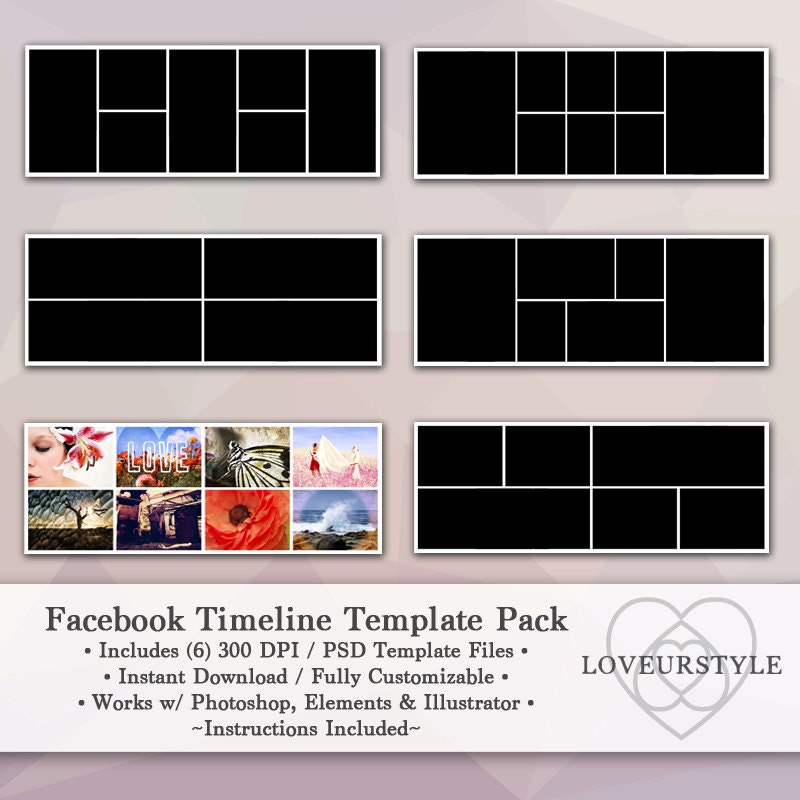 facebook cover photo collage template
