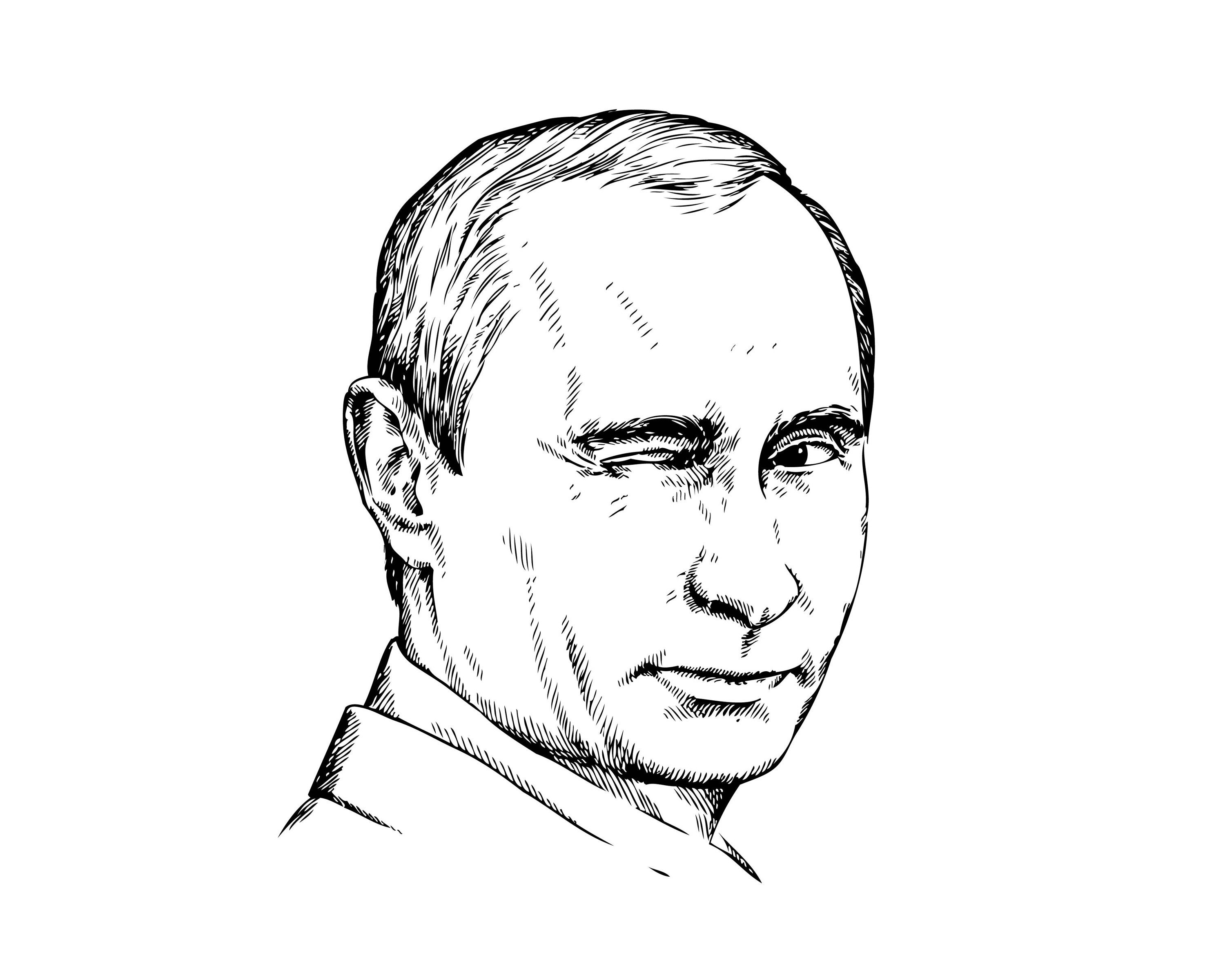 Путин Владимир Владимирович рисунок