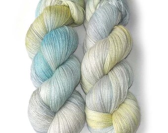 Lace Yarn Baby Alpaca, Silk and Cashmere - Heirloom Eggs, 1300 yards