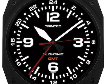 Trintec 10" Flightime™ GMT Dual Time Clock FT-GMT-10