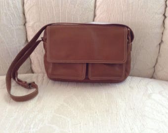 Tignanello Brown Leather Shoulder Bag