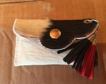 Credit card / cash cowhide pouch