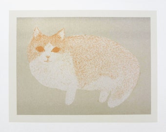 Neko / risograph print