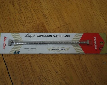 Topps/Star-Line Lady's Expansion Watchband #859 5/16 - 5 inch T to T clasp Old Stock New in Pack