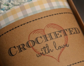 Crocheted with Love printable gift tag