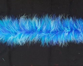 Blue Multi Marabou Boa, Heavy weight