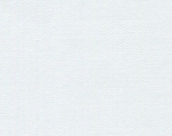 Recycled Water Bottle ORGANIC Cotton Blend Eco Twill Fabric WHITE MULTIPURPOSE