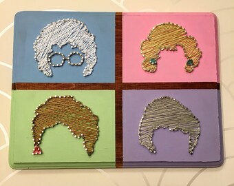 Golden girls string art