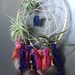 Any one can catch a dream - dream catcher woven wall hangig eco friendly fair trade fringe humane feathers quartz crystal