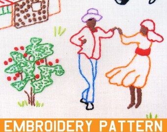 Haiti Sampler INSTANT DOWNLOAD pdf embroidery pattern - All proceeds donated to SOS Childrens Villages Haiti Relief Fund