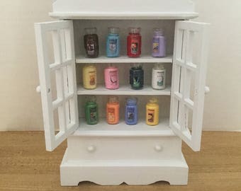 Dollhouse furniture candle cupboard
