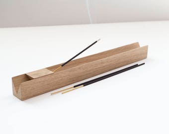 Incense Holder Natural solid Oak
