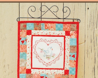 Vintage Love Embroidery Pattern-download