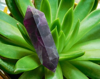Dark Purple Fluorite Wand