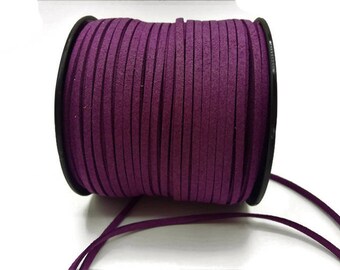 3 m - 3 mm * 1.4 mm - purple suede A187