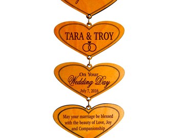 Wedding Gifts for Couple - Newlyweds Gift Personalized - Wedding Gift Ideas - Engagement Gift - Plaque