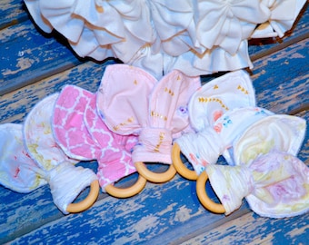 Baby's Sensory Teething Toy ~ Select Fabric Choice