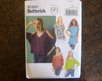 Butterick 5889: Women's Open shoulder Blouse