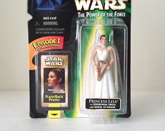 Princess Leia Star Wars Action Figure, Vintage Star Wars Kids Gift for Girls, Carrie Fisher A New Hope Episdoe IV