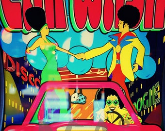 Retro 70's boogie disco Pop Art High Quality downloadable Poster print