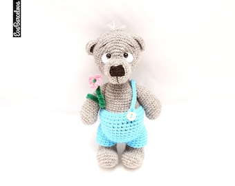 Amugurumi Teddy Bear, soft toy, hand made, crochet