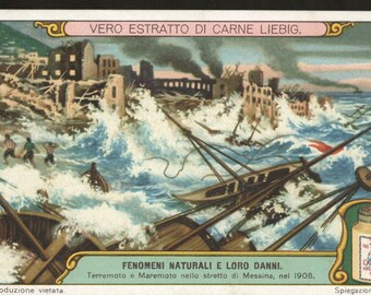 Liebig Victorian trade card storm destructions