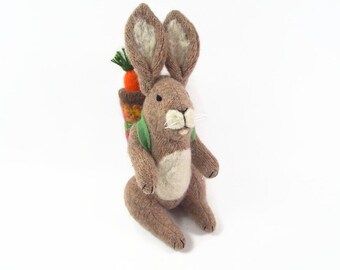 Bunny Rabbit, Easter Bunny, toy rabbit, waldorf rabbit, easter basket toy, Easter Hare, toy hare,