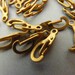 24 Brass Clasps Lobster Claw - Vintage 14 mm