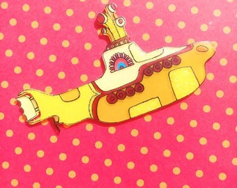 Beatles Yellow Submarine Brooch