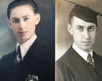 Vintage Color Photo, black and white photo, Old photos, man Portrait, Pictures, Set of 2 Pictures