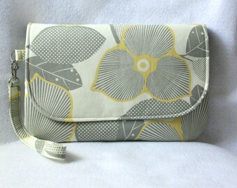 Diaper Clutch with Changing Pad - Amy Butler Optic Blossom & Martini