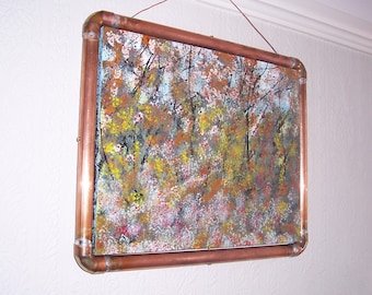 Artistic design with an industrial twist frame