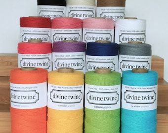 CLEARANCE - Solid Divine Twine - Baker's Twine - Full Spool - Available in many colors