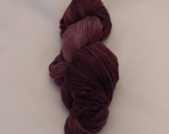 Merlot- Merino Sport Weight Yarn- Hand Dyed- OOAK- 0031