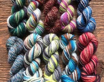 Paton's Kroy Sock Yarn Mini Skein Set -- 10 Mini Skeins/25 Yards Each