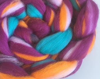 Twelve Days - custom blended tops roving for spinning and felting 100g