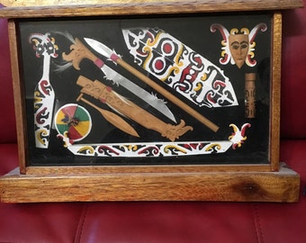 Indonesian, Borneo Weapon Display