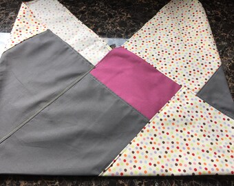 Bento Bag HANDMADE Patchwork Small Cotton / Lunch / Gift Reusable Washable Ecology Furoshiki