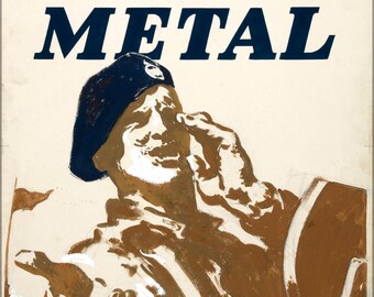 Poster, Many Sizes Available; Inf3 213 Salvage I Need Your Scrap Metal... Tank Or Armoured Car, Soldier Calling