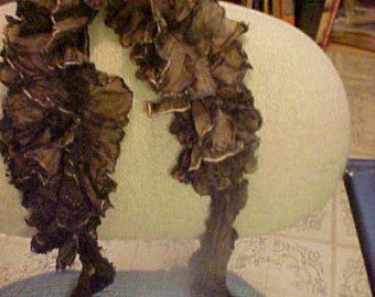 Victorian Neck Scarf Fascinator Pleated Ruffle #3391