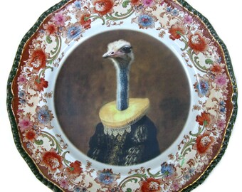 Marquise de Struthio Portrait Plate - 10.25"